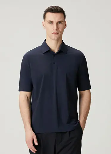 Lacivert Polo Yaka T-shirt