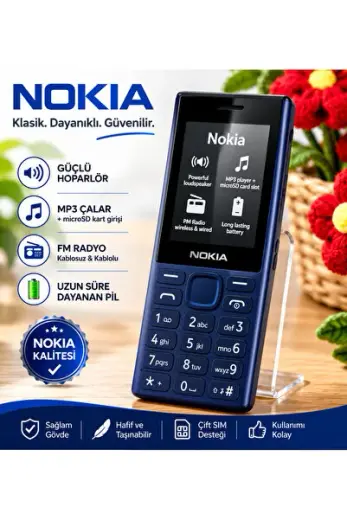BÜYÜK EKRAN BÜYÜK TUŞ YÜKSEK SES KAMERASIZ YAŞLIYA ASKERE TUŞLU CEP TELEFONU