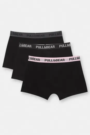 3'lü pembe belli boxer paketi