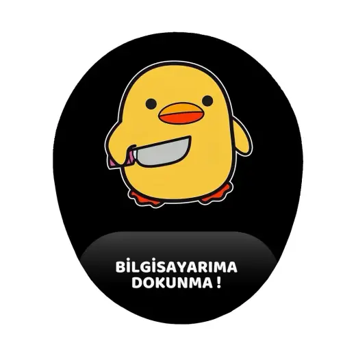 Hamiki Bela Ördek Bilgisayarıma Dokunma Bilek Destekli Mouse Pad Ergonomik Kaymaz Taban Mousepad Fare Altlığı