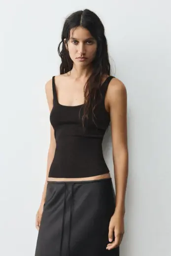 Modal askılı tank top