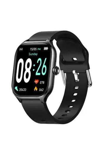 Fit7 Akıllı Saat Alüminyum Kasa Spor Silikon Kordon