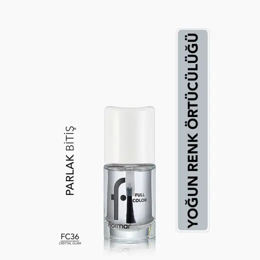 Flormar Full Color Ekstra Yoğun Pigmentli Oje FC36 Crystal Glam