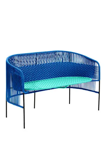 Ames By Sebastian Herkner x Zsa Zsa Zsu Mavi Çelik Bahçe Bench