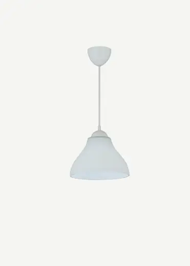 Miravel Tekli Cam Sarkıt Avize Beyaz (70x25 cm)
