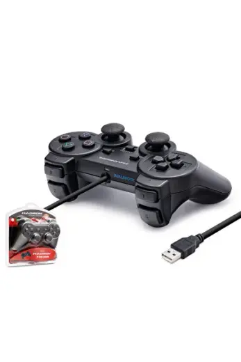 Pc Uyumlu Kablolu Usb Gamepad Oyun Kolu - Siyah HD302