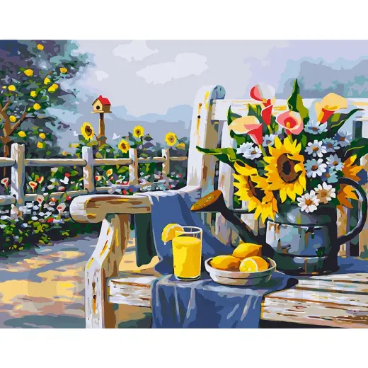 Collection D'Art Mozaik Kit Çiçek 48x38 - D7014