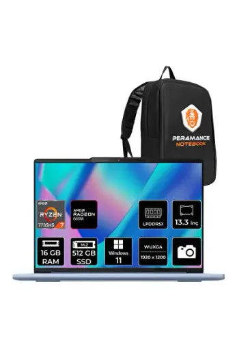 IdeaPad Slim 5 Ryzen 7 7735HS 16 GB 512 GB SSD 13.3" FHD+ W11P Dizüstü Bilgisayar