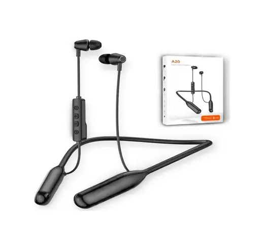 A20 Boyun Bantlı Askılı Bluetooth Kulaklık -kablosuz Stereo Şarjlı Sport Earphone 200 Saat