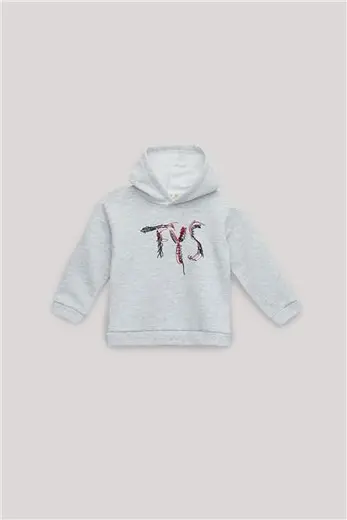 Tyess BSC Kız Çocuk Gri Sweatshirt