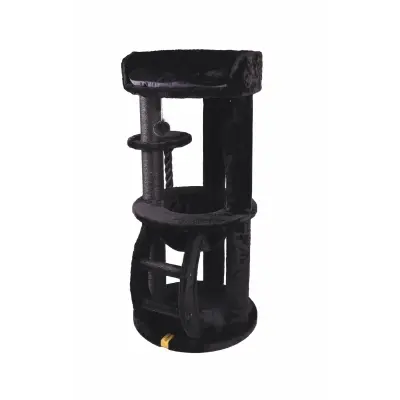 M-Pets Panther Premium Suite Kedi Tırmalama Ağacı 62x62x130cm (Siyah)