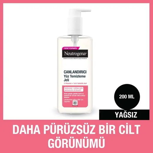 Neutrogena Canlandırıcı Yüz Temizleme Jeli 200 ml