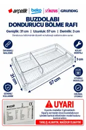 5237 Buzdolabı Dondurucu Buzluk Rafı - 4249010700 2