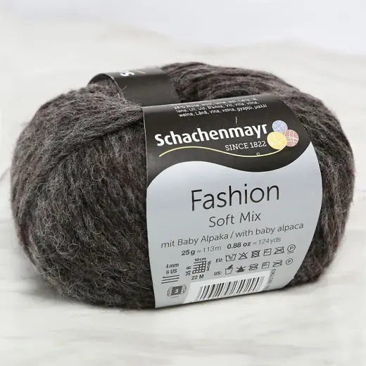 Schachenmayr Fashion Soft Mix Kahverengi Melange 25 gr El Örgü İpi - 00012