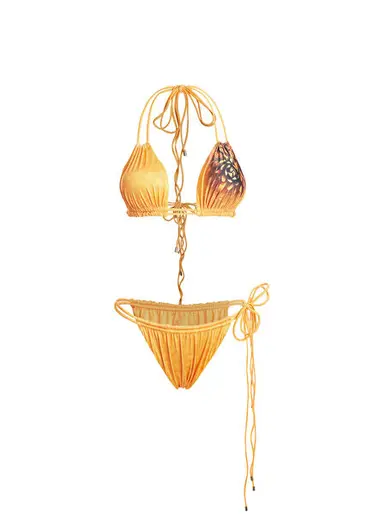 Queen of Flowers Mango Sarısı Üçgen Bikini