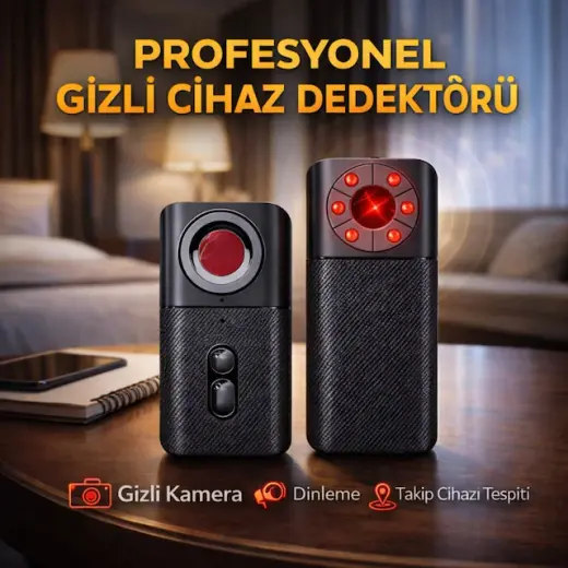Polham Profesyonel Cihaz Dedektörü Kamera, Dinleme Ve Gps Takip Cihazı Tespit Cihazı Kızılötesi Sinyal Algılama