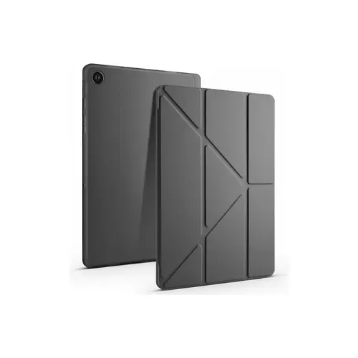 Five-E Samsung Galaxy Tab A9 Plus 2023 Yatay ve Dikey Standlı Antişok Köşe Korumalı Kalemlikli Origami Slikon Kılıf