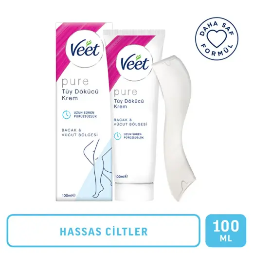 Veet Pure Tüy Dökücü Krem Hassas Ciltler 100 ml