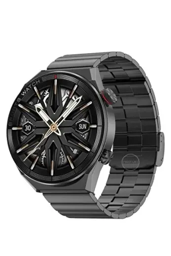 Siyah Smart Watch Ips Tam Hd Ekran Mate Sesli Asistan Nfc Bluetooth Akıllı Saat Yeni Nesil Çift