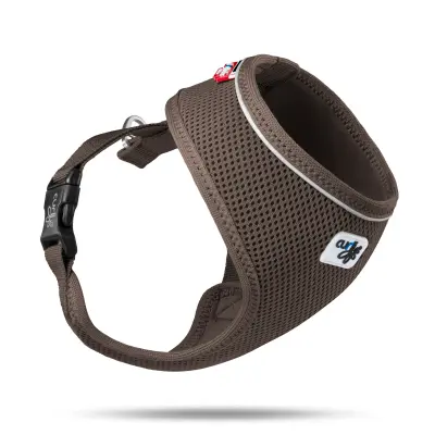 Curli Basic Harness Air-Mesh Camo Köpek Göğüs Tasması (Kahverengi) [S]