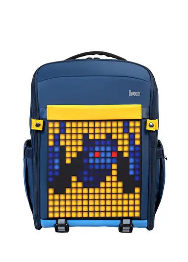 Backpack Mavi Küçük Boy Ledli Ekran APP Kontrollü Akıllı Sırt Çantası