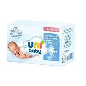 Yenidoğan & Premature Islak Mendil 12x40 Adet