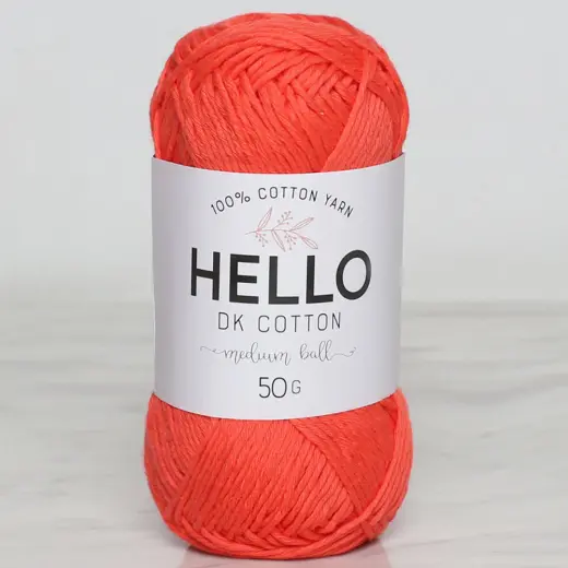 Hello 50 gr Turuncu El Örgü İpi - 115