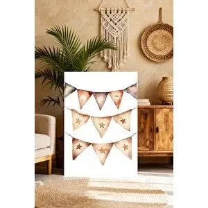 Mgi Design Zarif Çocuk Sanatı Tablosu Boho Stilinde Kanvas Tablo Çalışma Odası Sanatı | Modern Duvar Dekoru | Salon, Yatak Odası Ve Ofis İçin | Sanatsal Ev Dekorasyonu 35x50 cm