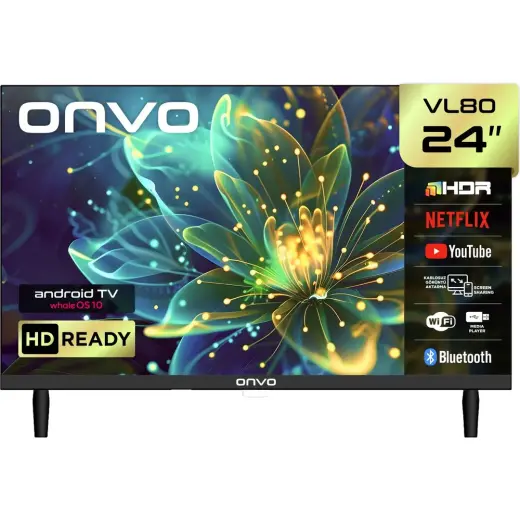 ONVO 24VL80F2HA 24'' Frameless HD Whale Os 10 TV