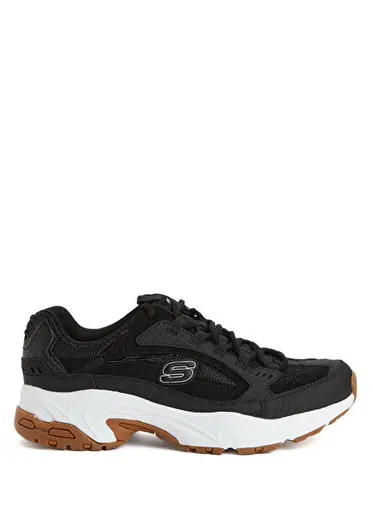 Stamina Siyah Beyaz Kadın Deri Sneaker