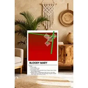 Mgi Design Şık Kokteyl Tablosu Boho Stilinde Kanvas Tablo Lüks Duvar Sanatı | Modern Duvar Dekoru | Salon, Yatak Odası Ve Ofis İçin | Sanatsal Ev Dekorasyonu 35x50 cm