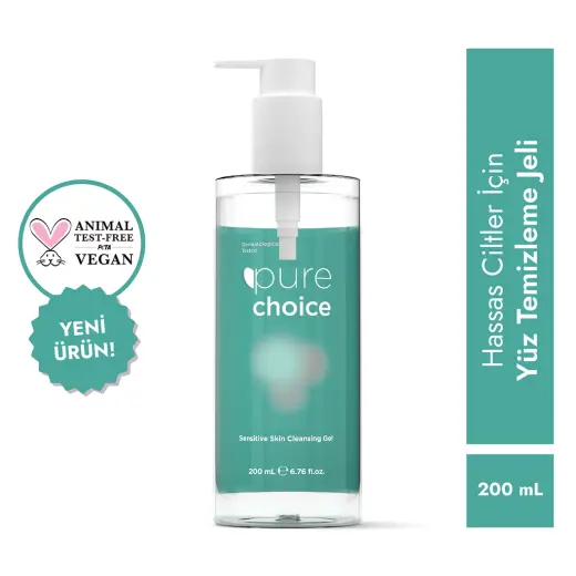 Pure Choice Hassas Ciltler İçin Yüz Temizleme Jeli 200 ml