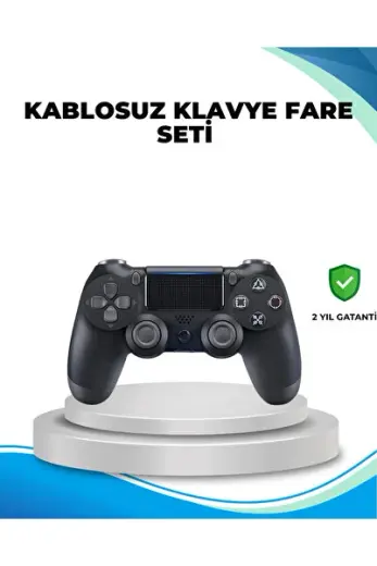 Kablosuz PS4 Oyun Kolu Çift Motor Titreşimli Uzun Bataryalı - Lisinya