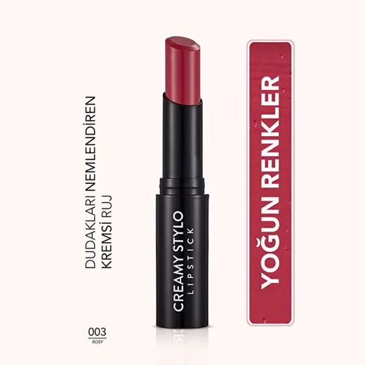 Flormar Creamy Stylo Nemlendirici Etkili Ruj 003 Rosy