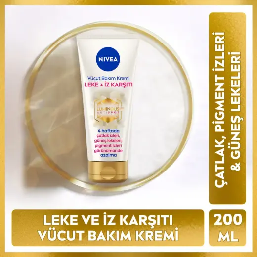 Nivea Luminous Leke ve İz Karşıtı Nemlendirici Vücut Bakım Kremi 200 ml