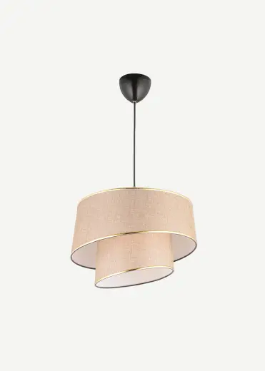 Levi 2 Katlı Sarkıt Avize Kahverengi (70x35 cm)