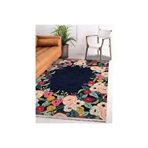 Vivense Markaev Si̇yah Gül Klasi̇k Ki̇li̇m 150x230