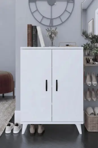 Haus Modüler Güney Ayakkabılık Ayakkabı Dolabı Beyaz