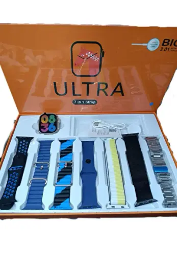 Watch 8 Ultra 49mm 7 Kordonlu Sesli Asistan Arama Ozelikli Ios Ve Android Uyumlu Akilli Saat