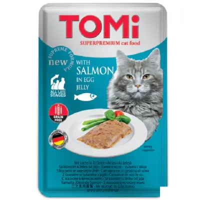 Tomi Pate Somon ve Yumurtalı Yetişkin Kedi Konservesi 100gr