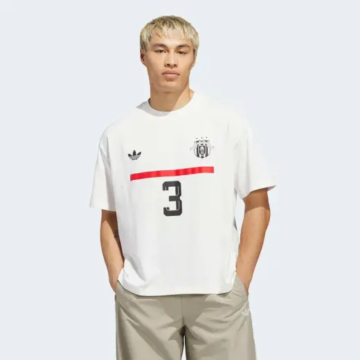 adidas Jabbar Gfx Q1 Erkek Beyaz Basketbol T-Shirt