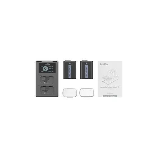 SmallRig 3818 SONY NP-FW50 Batarya + Şarj Kiti Yüksek Performans ve Profesyonel Kullanım için Uygun
