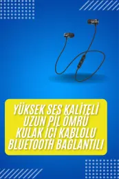 Bluetooth Bağlantılı Kablolu Mıknatıslı Sport Kulaklık 2
