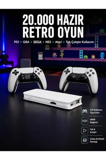 Retro Oyun Konsolu – 20.000 Yüklü Oyun