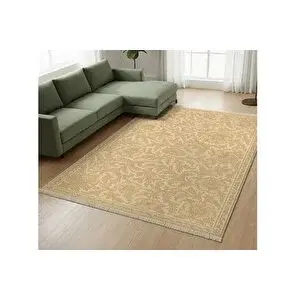 Vivense Bej Moti̇f Dokuma Taban Hali, 536 Yng, 80x200 Cm