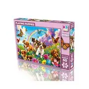 Ks Games Puzzle 50 Parça Playing Puppies