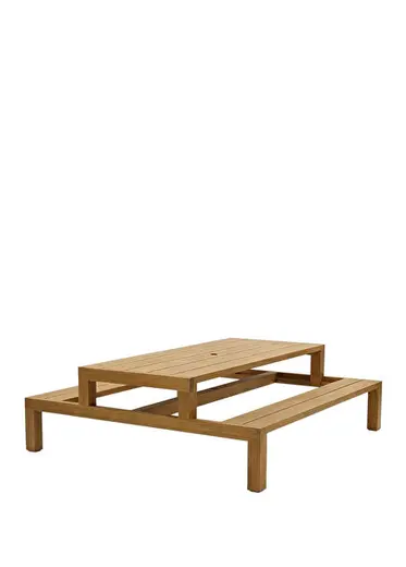 Pardo Naturel İroko Bahçe Masası
