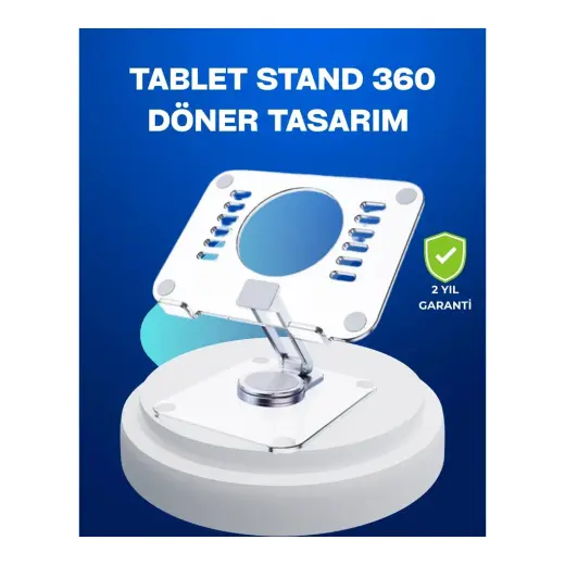 Die Grup Katlanabilir Tablet Standı Ayarlanabilir Kaymaz Şeffaf Tasarım