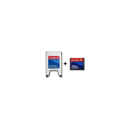 Sandisk 256 MB Ultra II Compact Flash Card + Sandisk PCMCIA-CF Adaptör