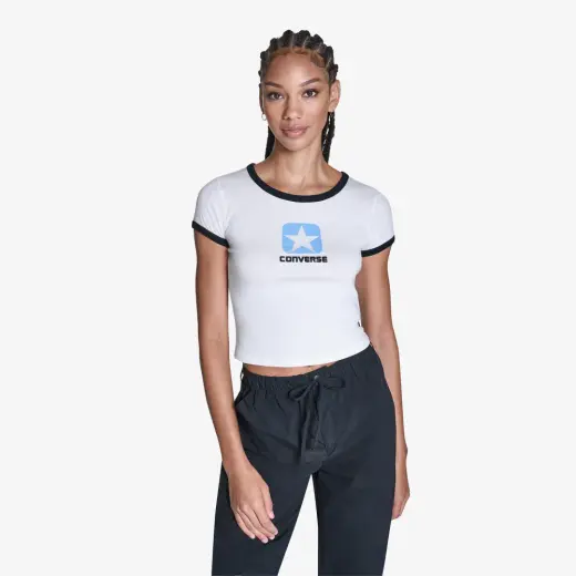 Converse Kadın Beyaz T-Shirt